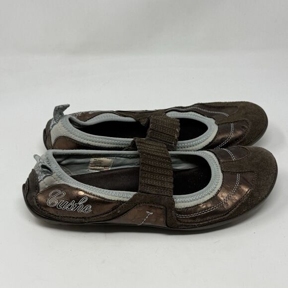 Cushe Mia Remy Mary Janes Shoes Womens 9 Brown Metallic Bronze Slip Ons Flats - Picture 3 of 15